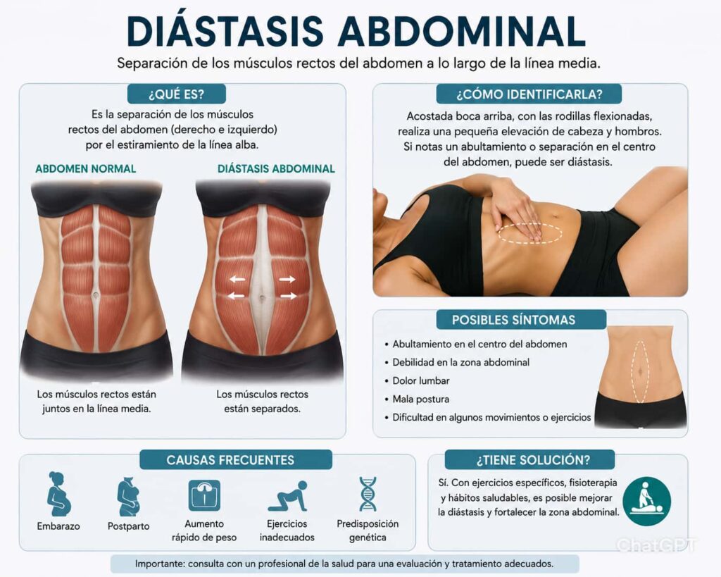 Diástasis abdominal es peligroso